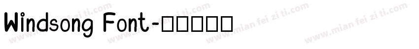 Windsong Font字体转换